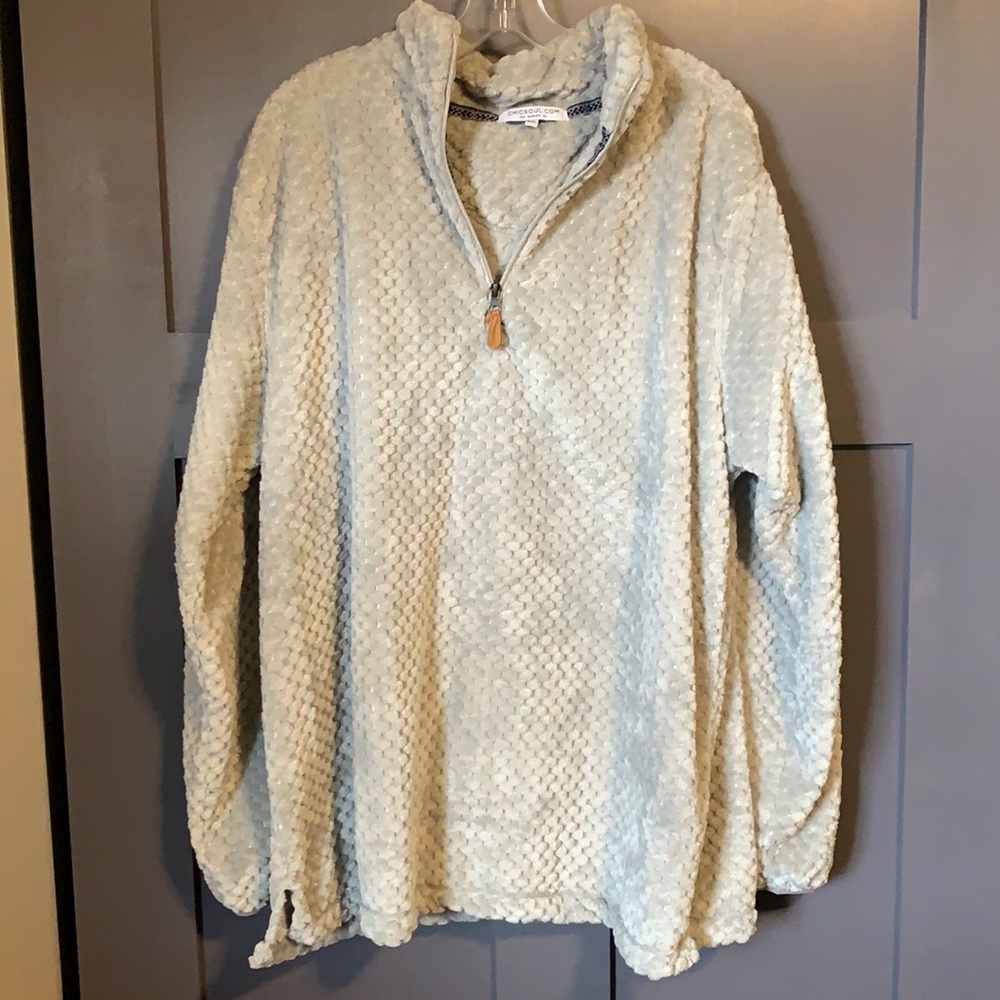 Chic Soul patterned gray Sherpa
